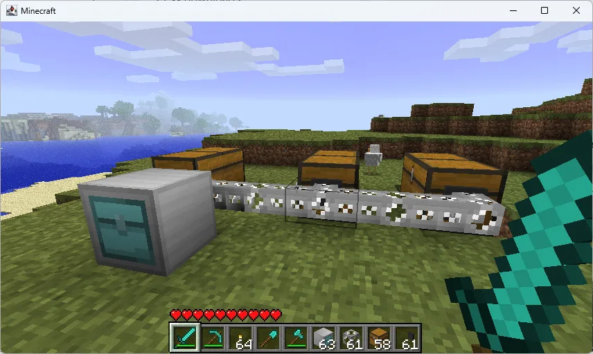 Терминал мода Link в мире Minecraft