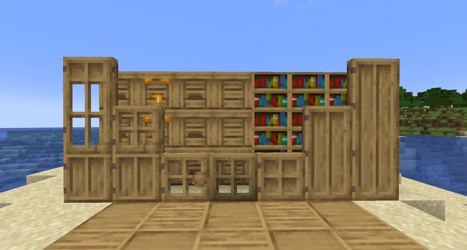 Все блоки из версии 1.0 ресурс-пака Glimp's Woodwork