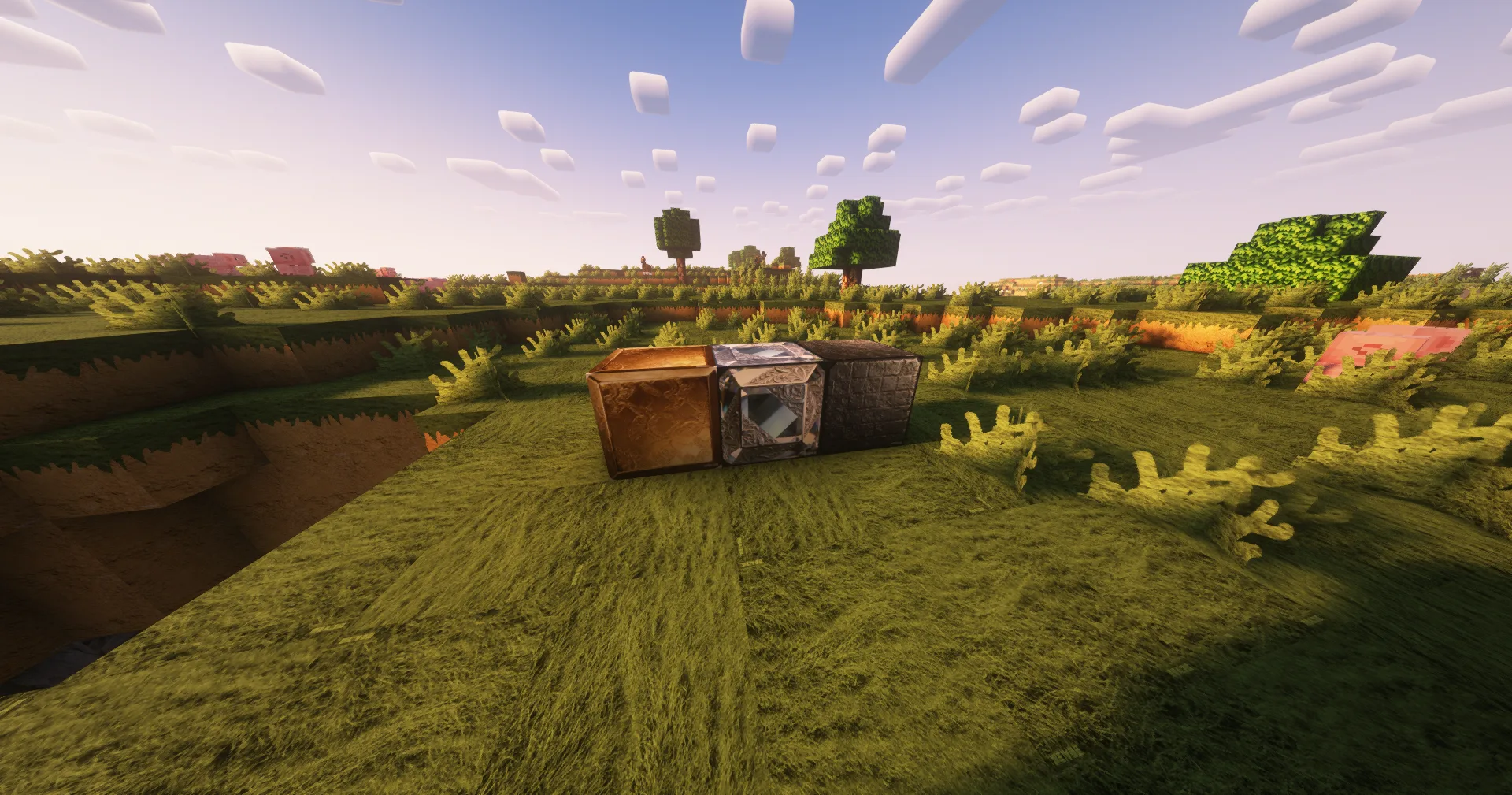 Два блока руды в Minecraft in AI's Horizon