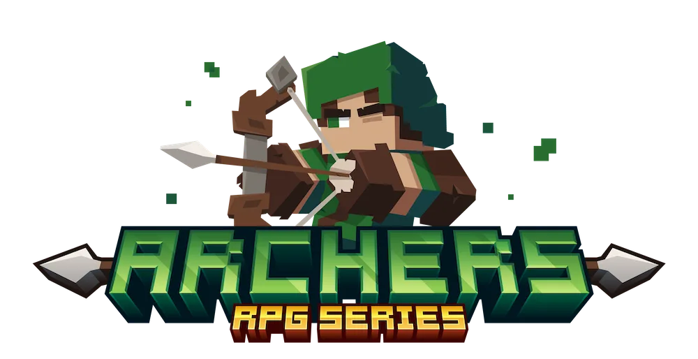 Логотип проекта Archers из серии RPG для Minecraft.