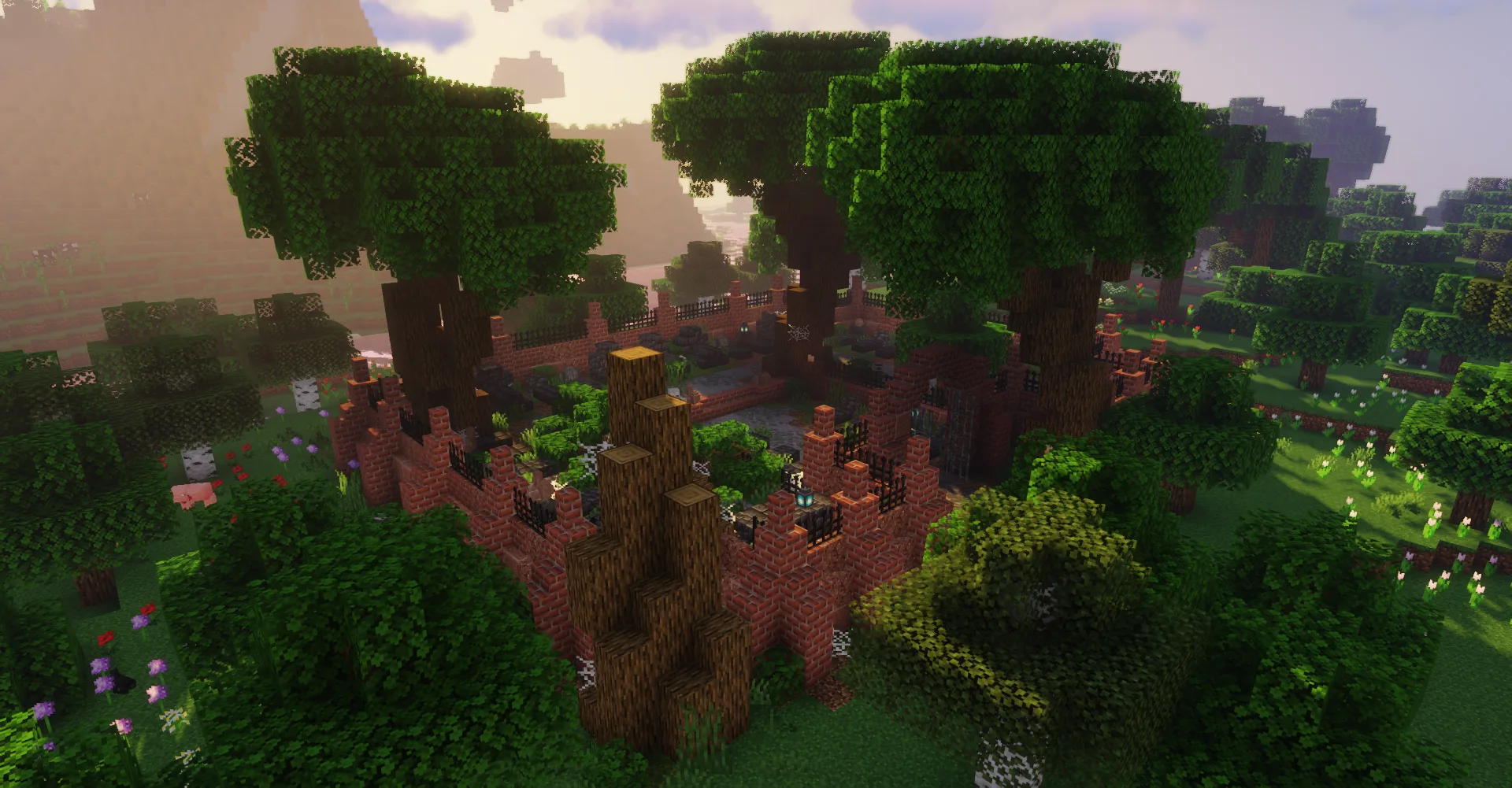 Среднее кладбище из мода The Graveyard.