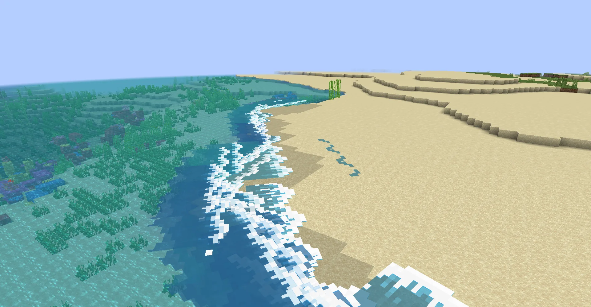 Генерация волн в проекте Tidal, адаптированных под форму береговой линии.