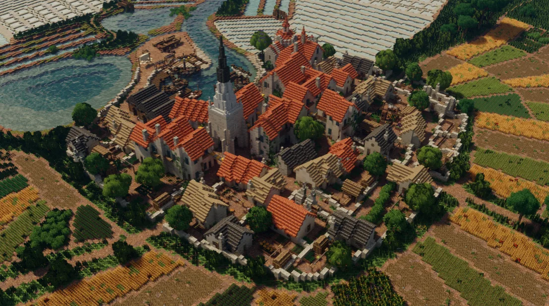 Деревня Афф в моде WesterosBlocks