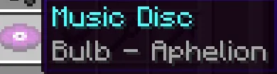 Alt-текст: Пользовательский музыкальный диск Aphelion из мода VoidSmith.