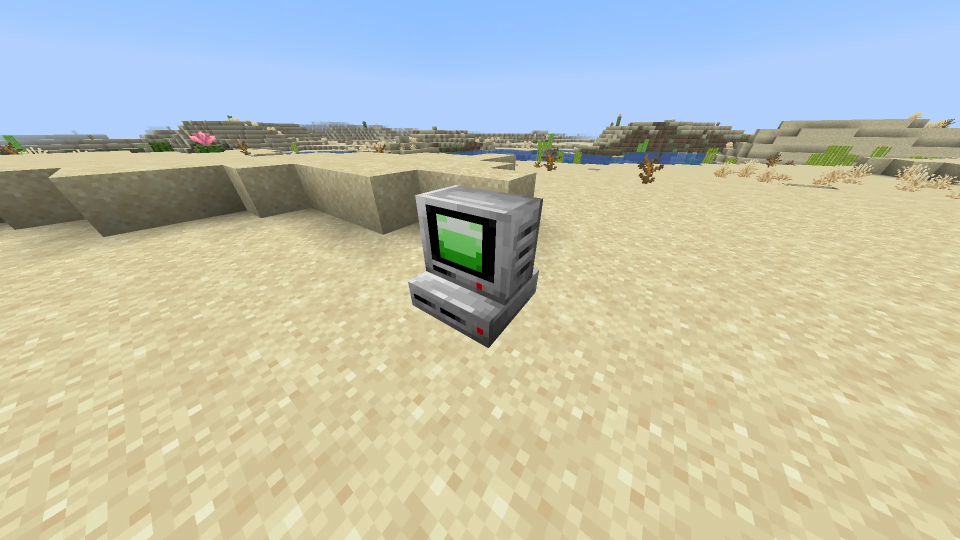 Компьютер в игре Minecraft