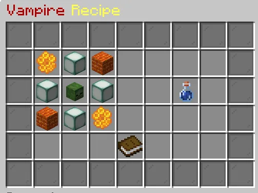 Рецепт крафта вампира из мода AstroPowers.