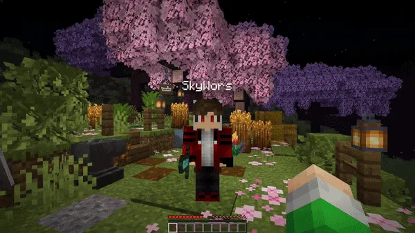 Магический эффект Dark aspect из мода Elemental enchantments.