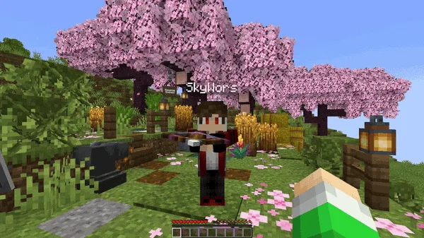 Игровой интерфейс зачарования с эффектом Curse of the earth в Minecraft.