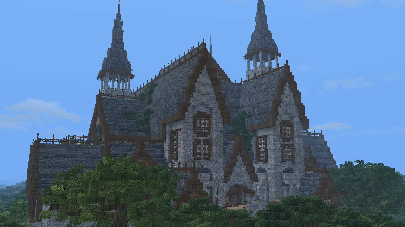 Лесной особняк в стиле проекта Luki's Woodland Mansions.