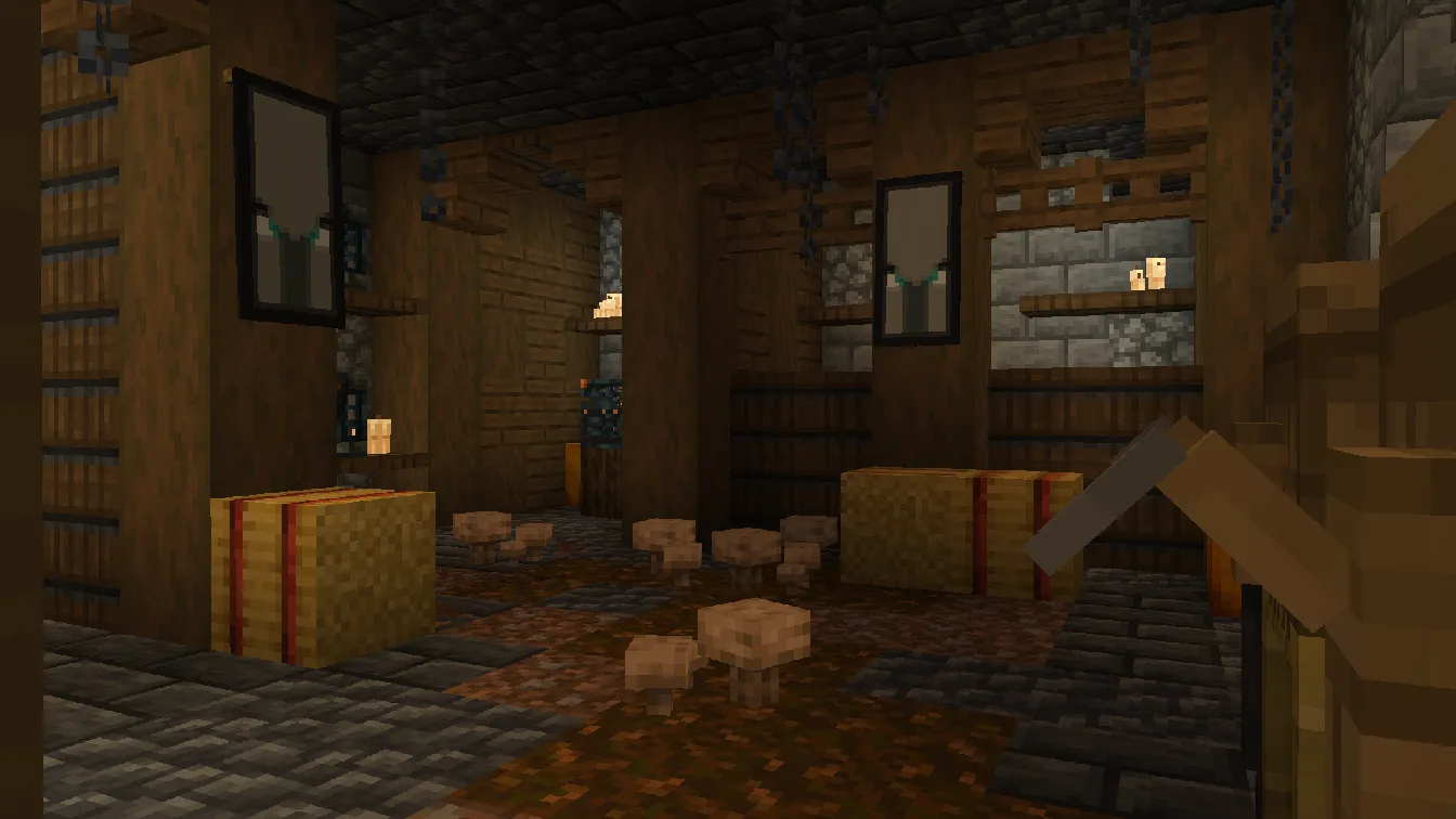 Стойла для разорителей в лесном особняке.