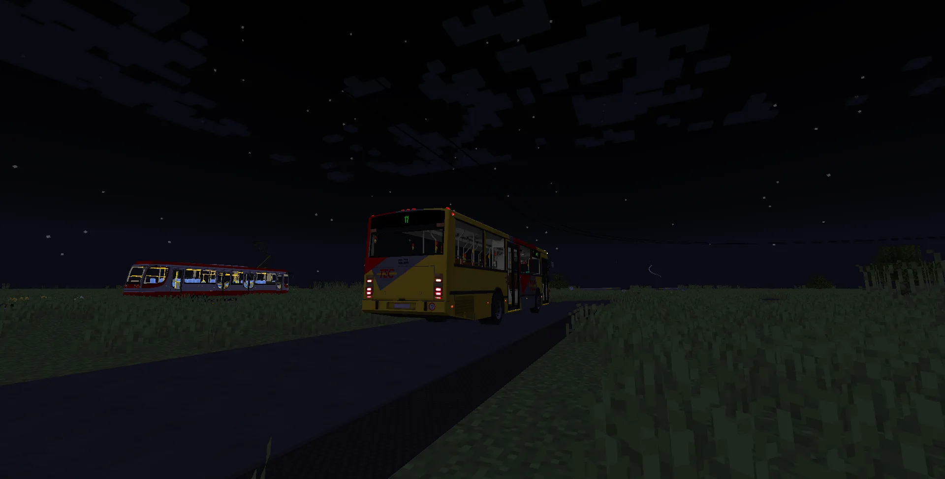 Модель автобуса Van Hool A600 для проекта mBus в Minecraft.