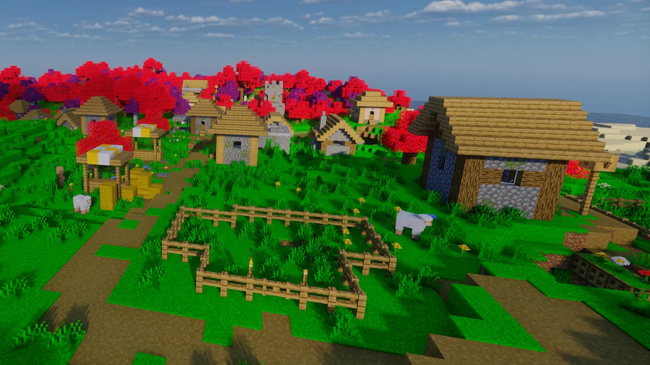Деревня из ресурспака Colourful.