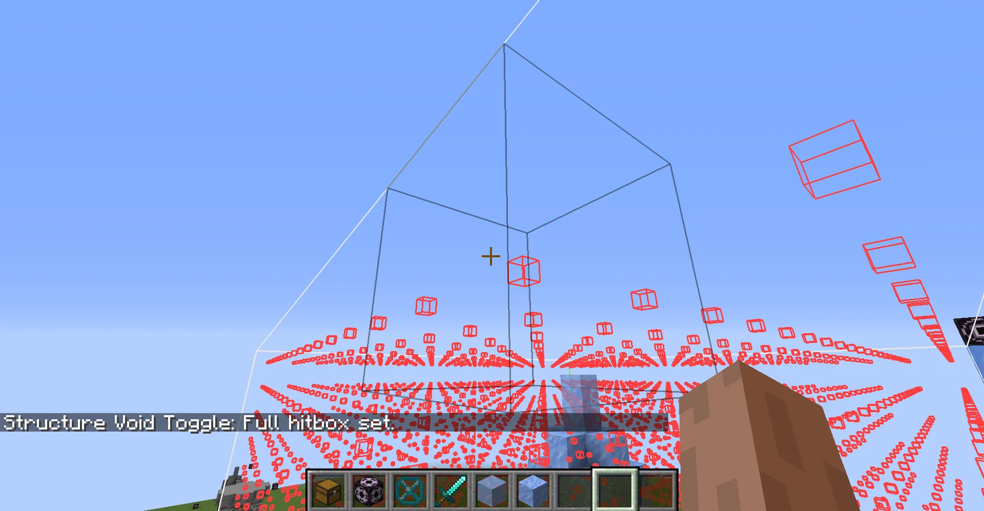 Режим с полным хитбоксом для блоков Structure Void