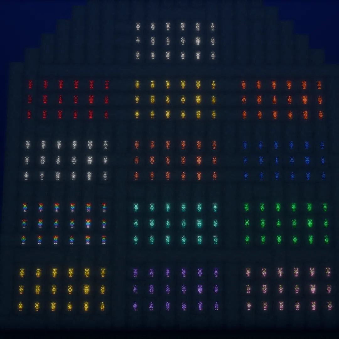 Светящиеся тотемы из набора Glowing Trim Ultimate.