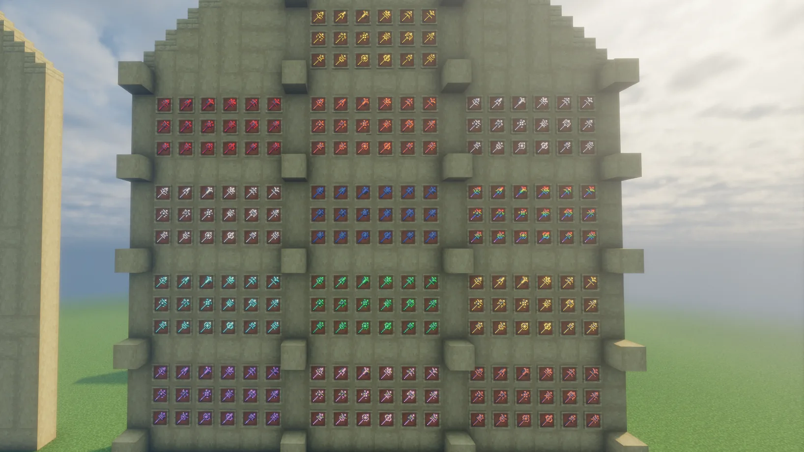 Светящаяся отделка булавы из набора Glowing Trim Weapon & Tools.