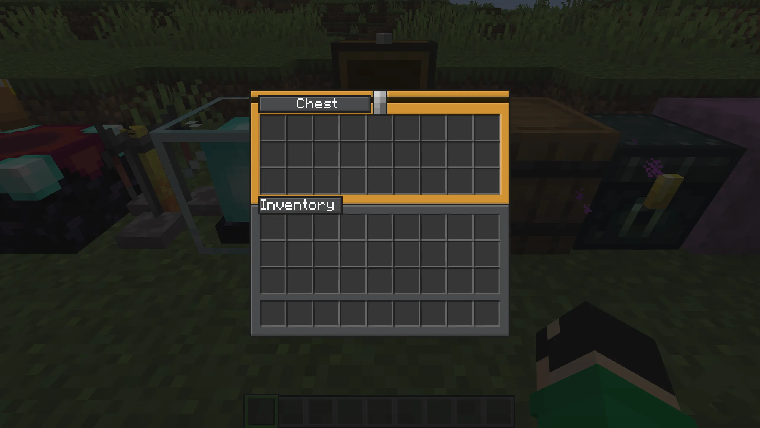 Текстура интерфейса сундука из ресурспака Better GUI.