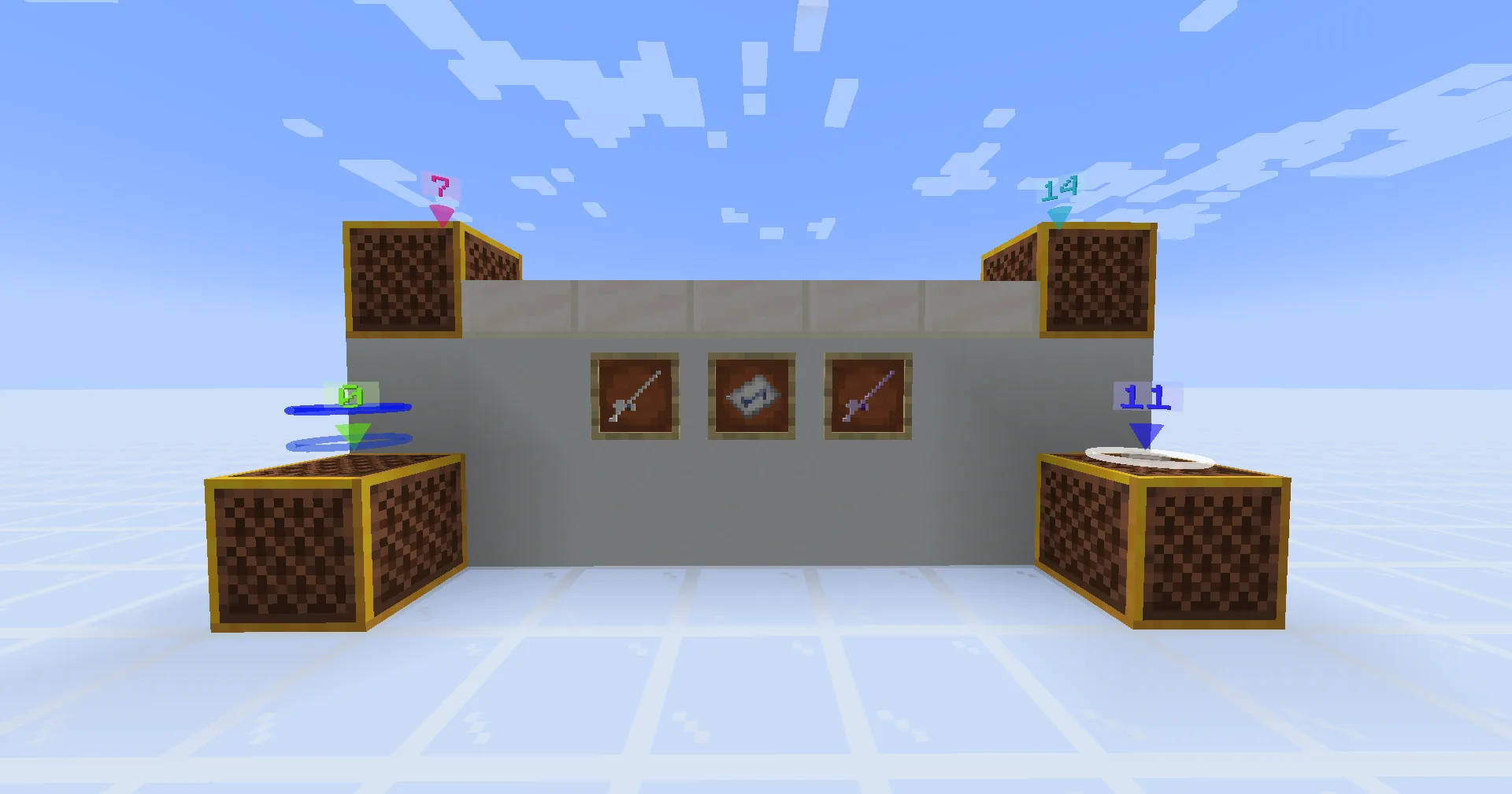 Отображение задержек в моде Note Block Master