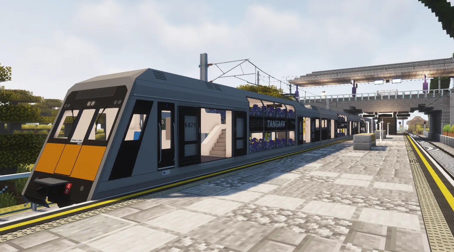 Поезд City Rail G Set для модификации MTR в Minecraft.