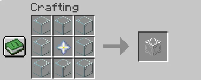 Интерфейс крафта в моде Simple Caveblock.