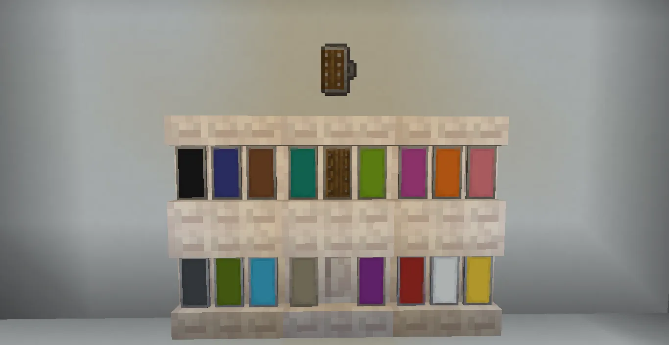 Отображение щитов в виде объемных моделей на полках