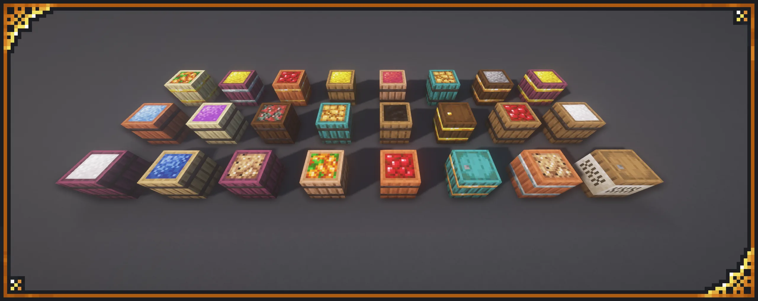 Текстуры бочек с поддержкой CTM для ресурспака xali's Enhanced Vanilla.