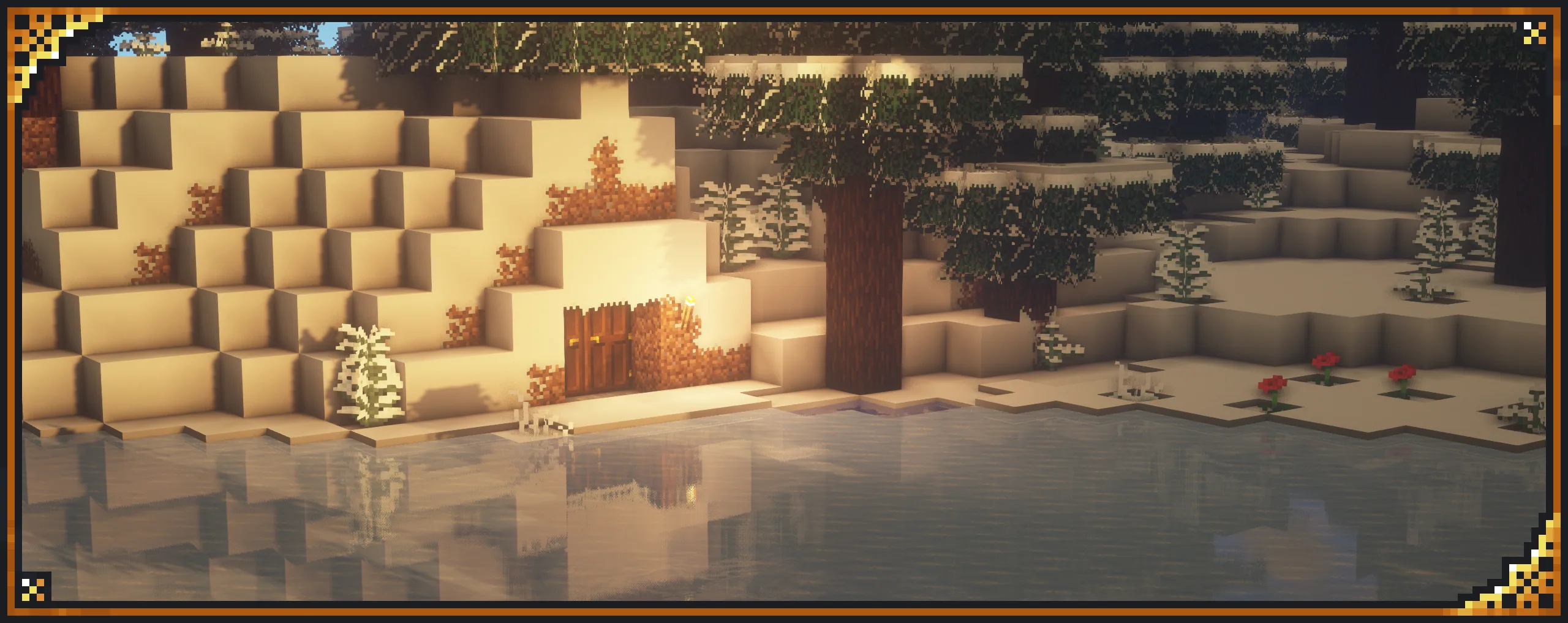 Снежные наложения на блоках в ресурспаке xali's Enhanced Vanilla.