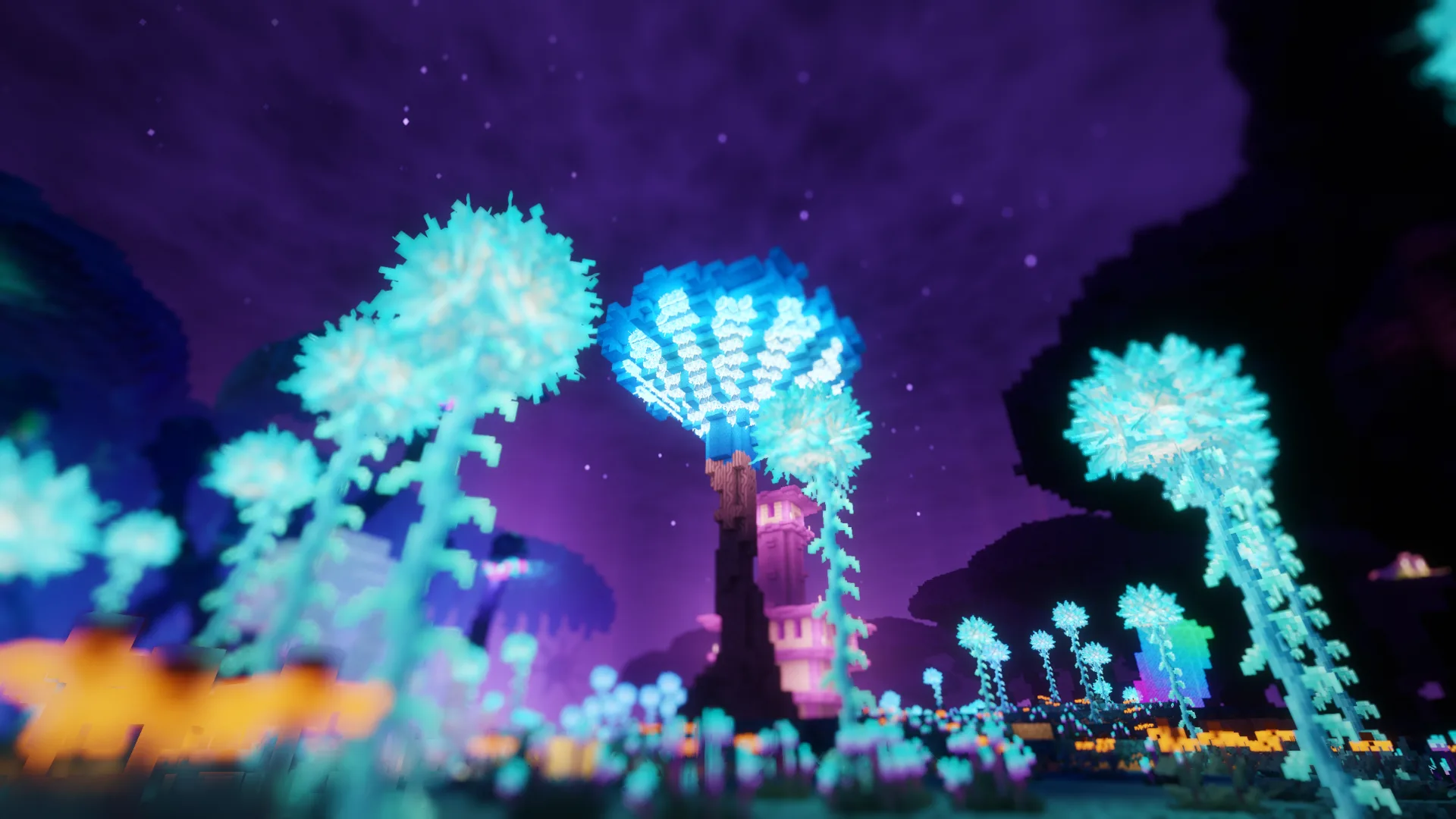 Город Края в биоме Туманных грибных земель