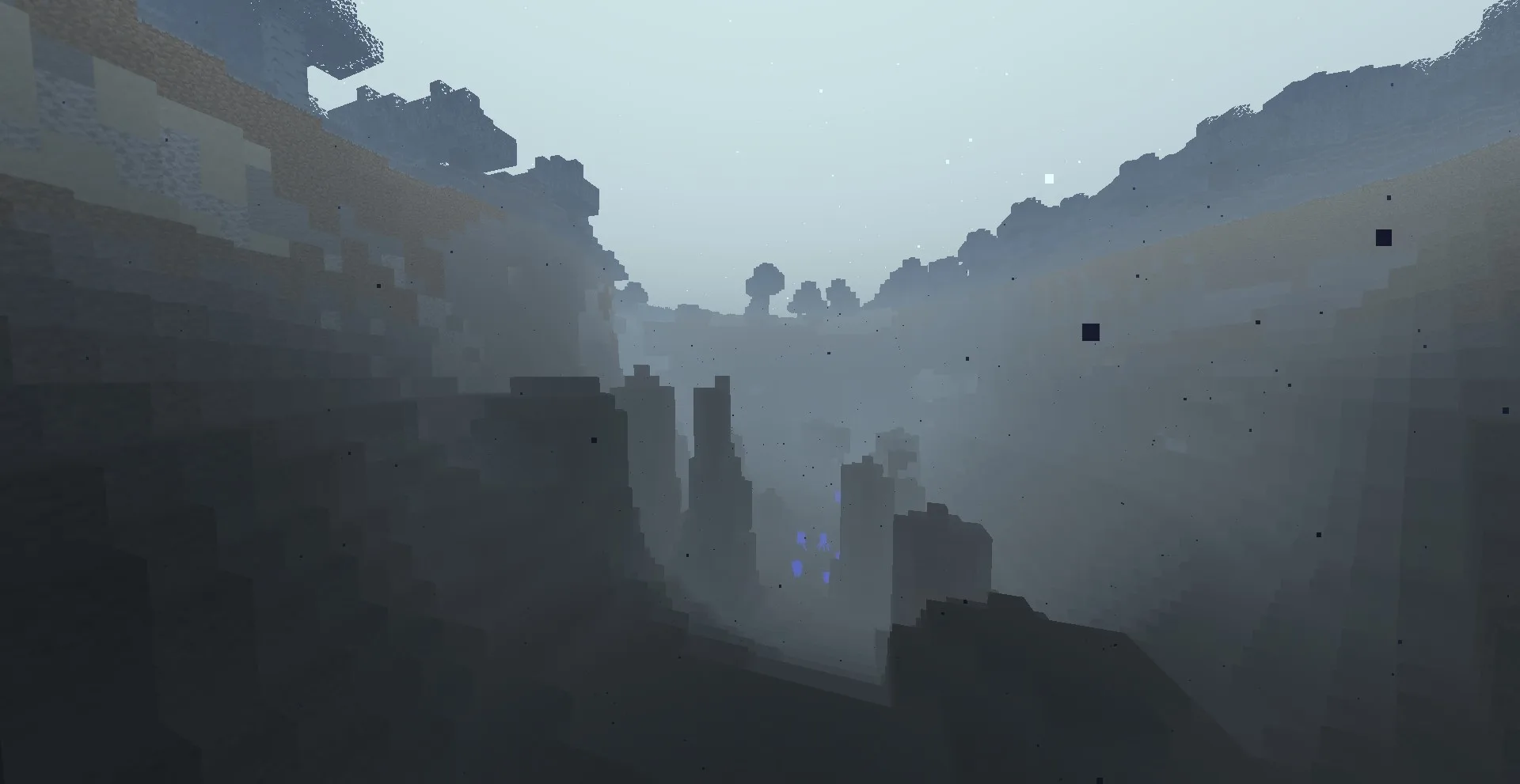 Подводная база "Snow Default" в Minecraft.