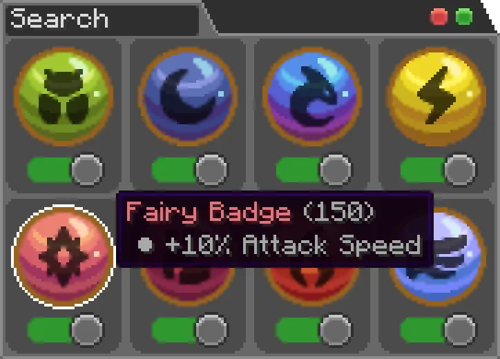 Badge Case Fairy Hovered