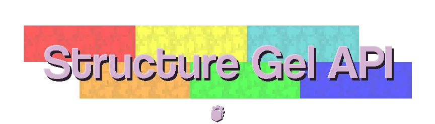 Баннер проекта Structure Gel API.