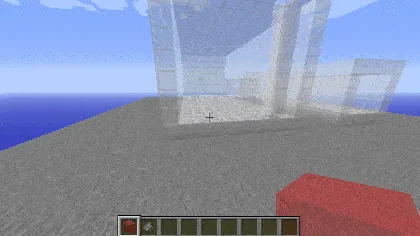 Красный гель Structure Gel API, распространяющийся по сторонам света и замещающий только воздух.