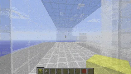 Желтый гель Structure Gel API, размещенный на плоскости для заполнения проема.