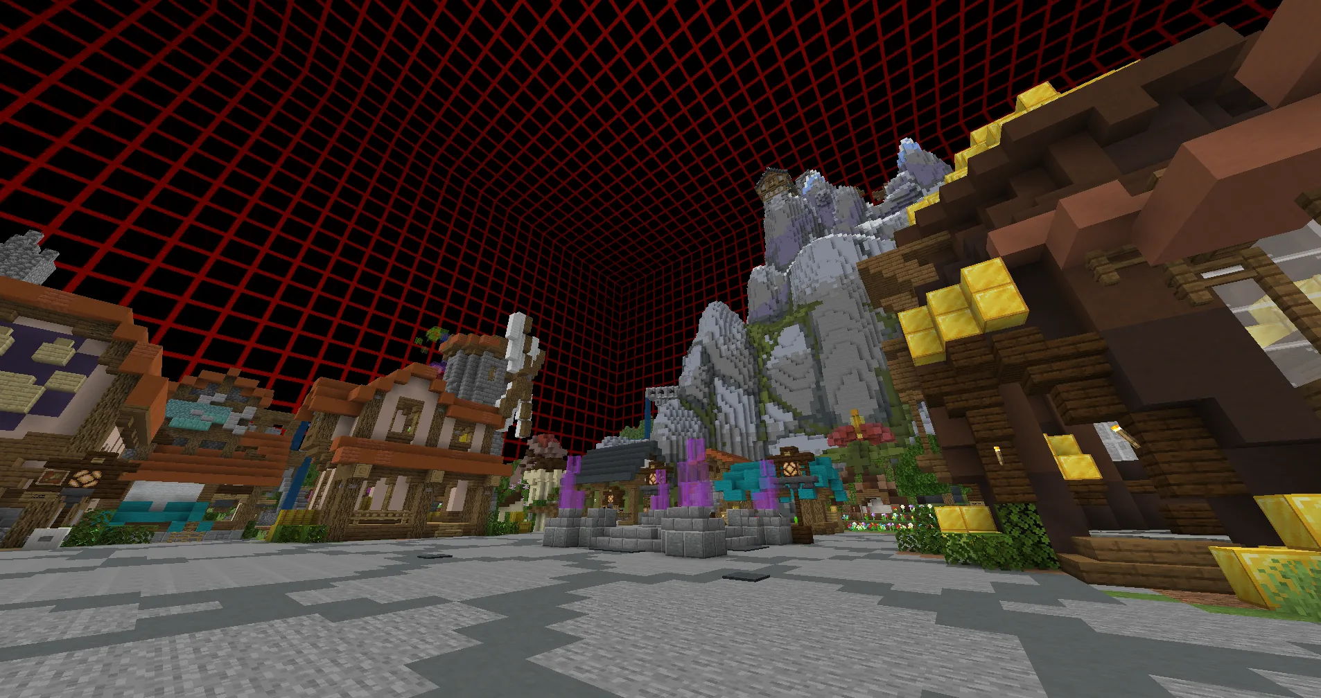 Красная сетка в Paranoia Shader.