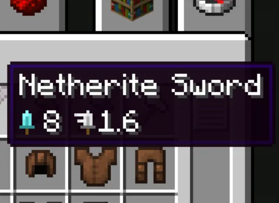 Отображение урона и скорости атаки на оружии в моде Inline Tooltips