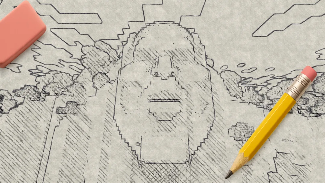 ✏️SketchBound: Режим без текстур с карандашом и ластиком.