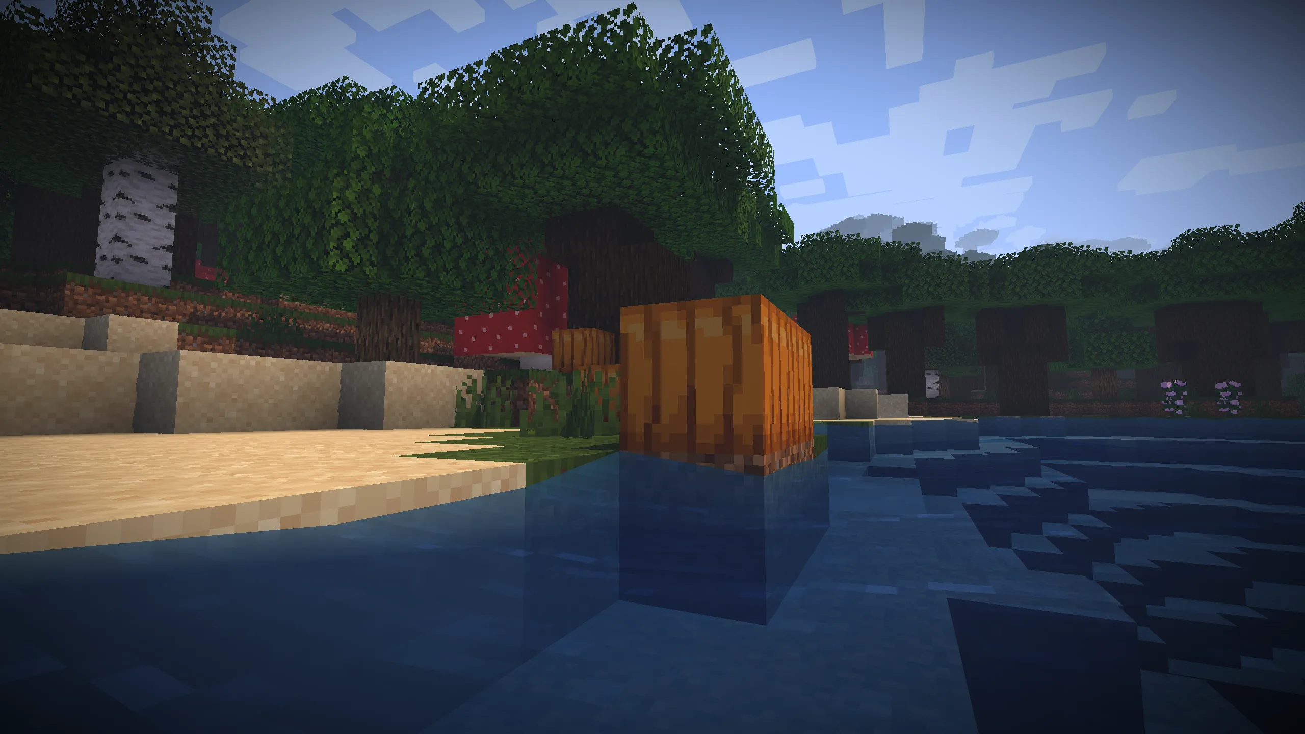 Водные волны в шейдер-паке Cozy Shader