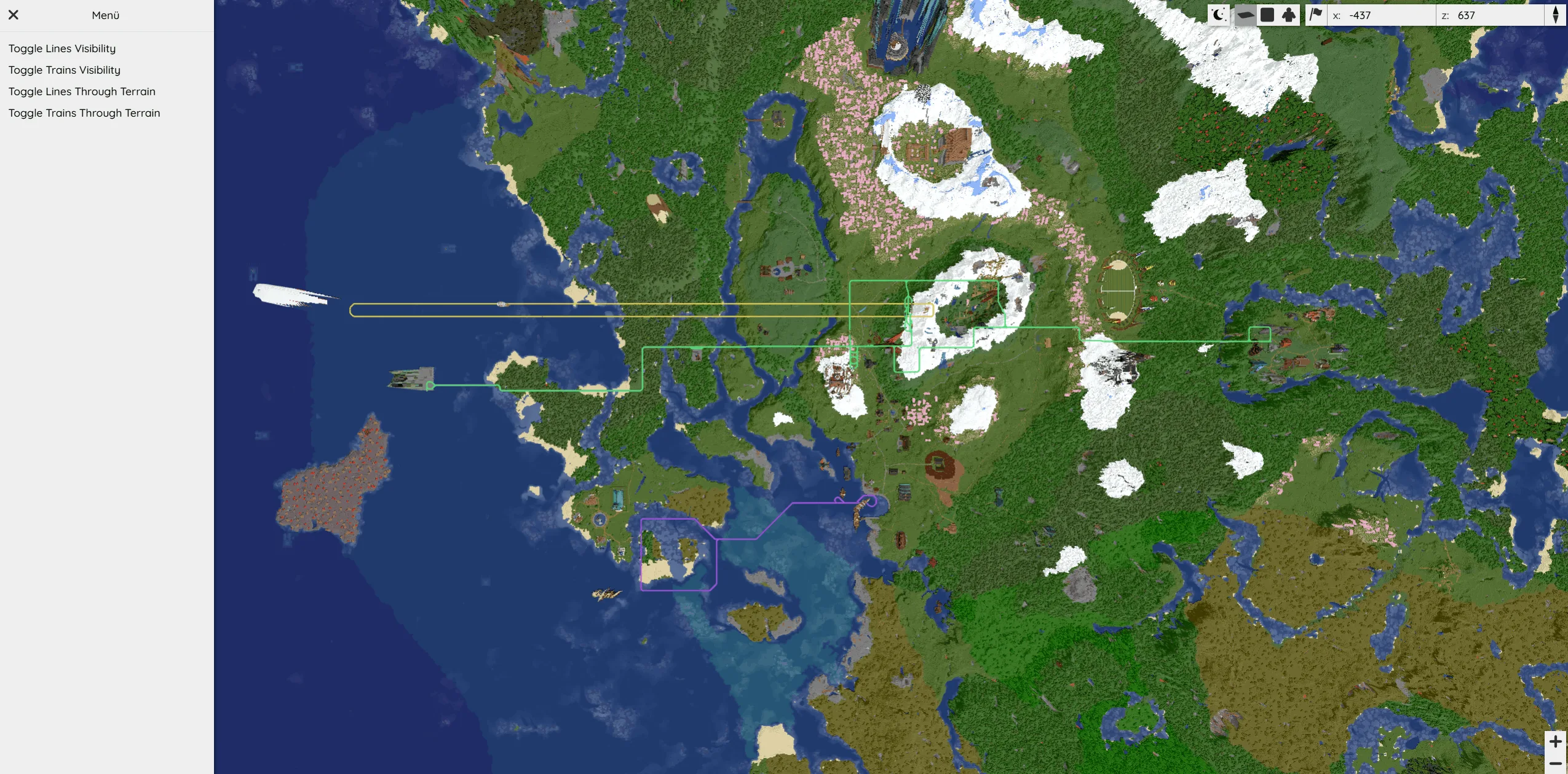 Железнодорожные пути в BluemapCreateEntityAddon (API)