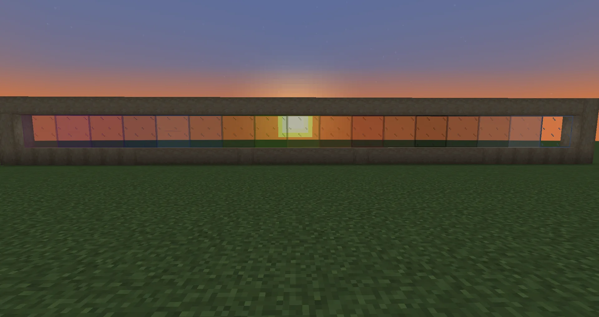 Соединенные текстуры для стеклянных панелей в стиле ванильного Minecraft.