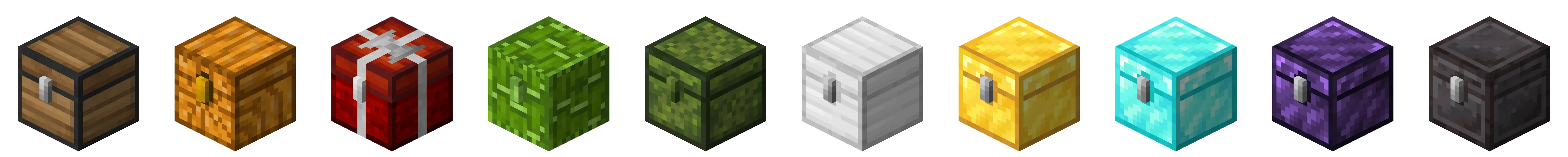 Виды сундуков из мода Expanded Storage: от деревянного до незеритового.