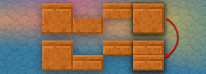 Баннер ресурс-пака Different Double Slabs, демонстрирующий возможность использования разных плит в одном блоке.