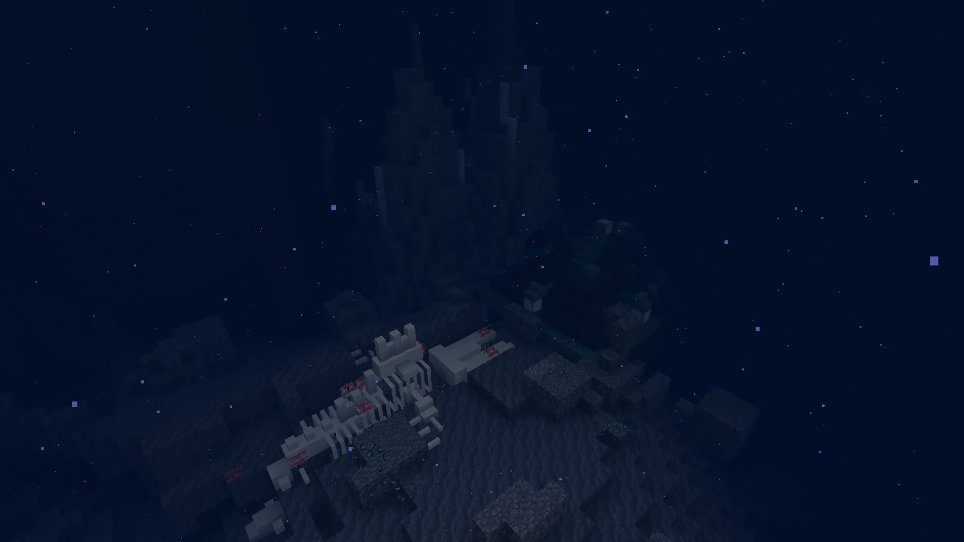 Биом Abyssal Chasm в моде Alex's Caves.