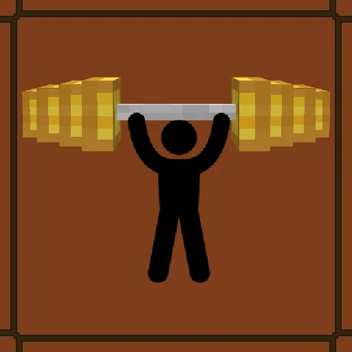 Логотип мода Work Out! для Minecraft.