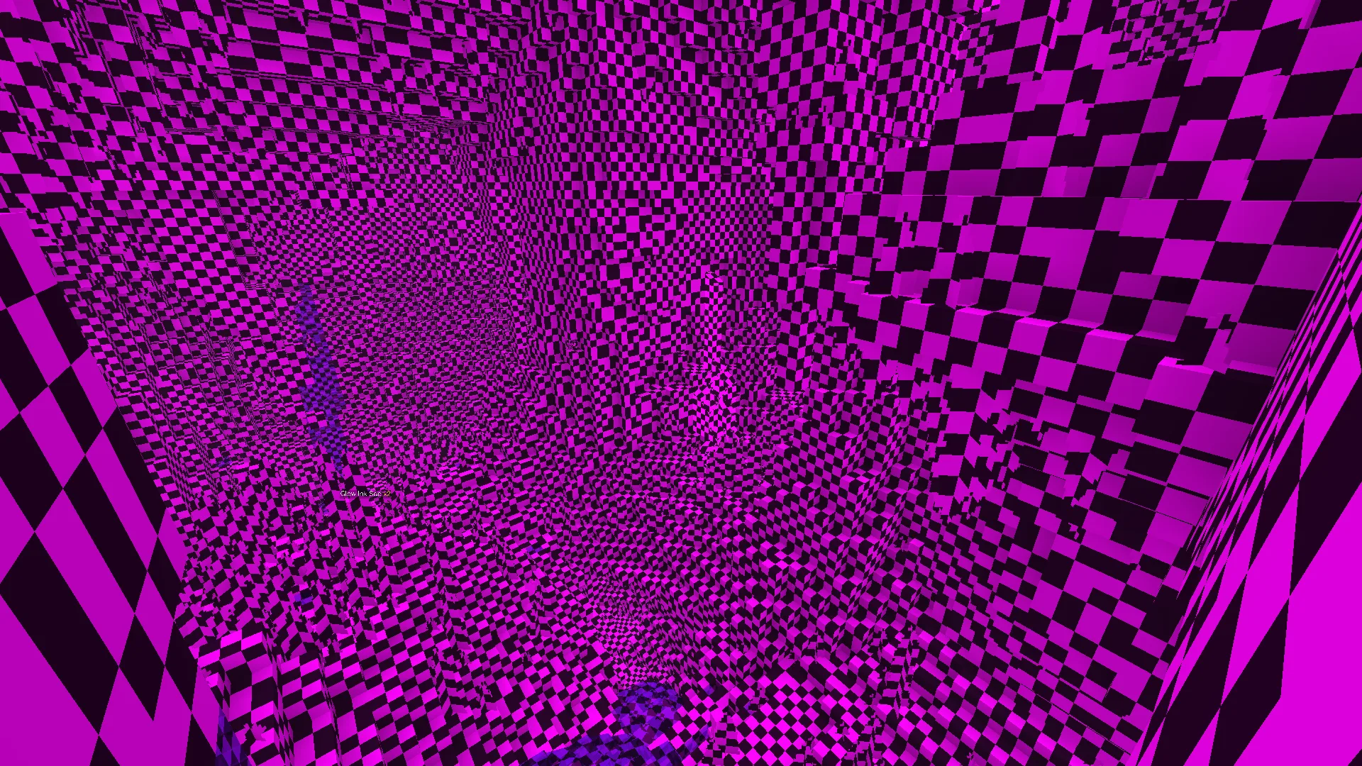 Пещера с текстурами, отображающая цвета местности.