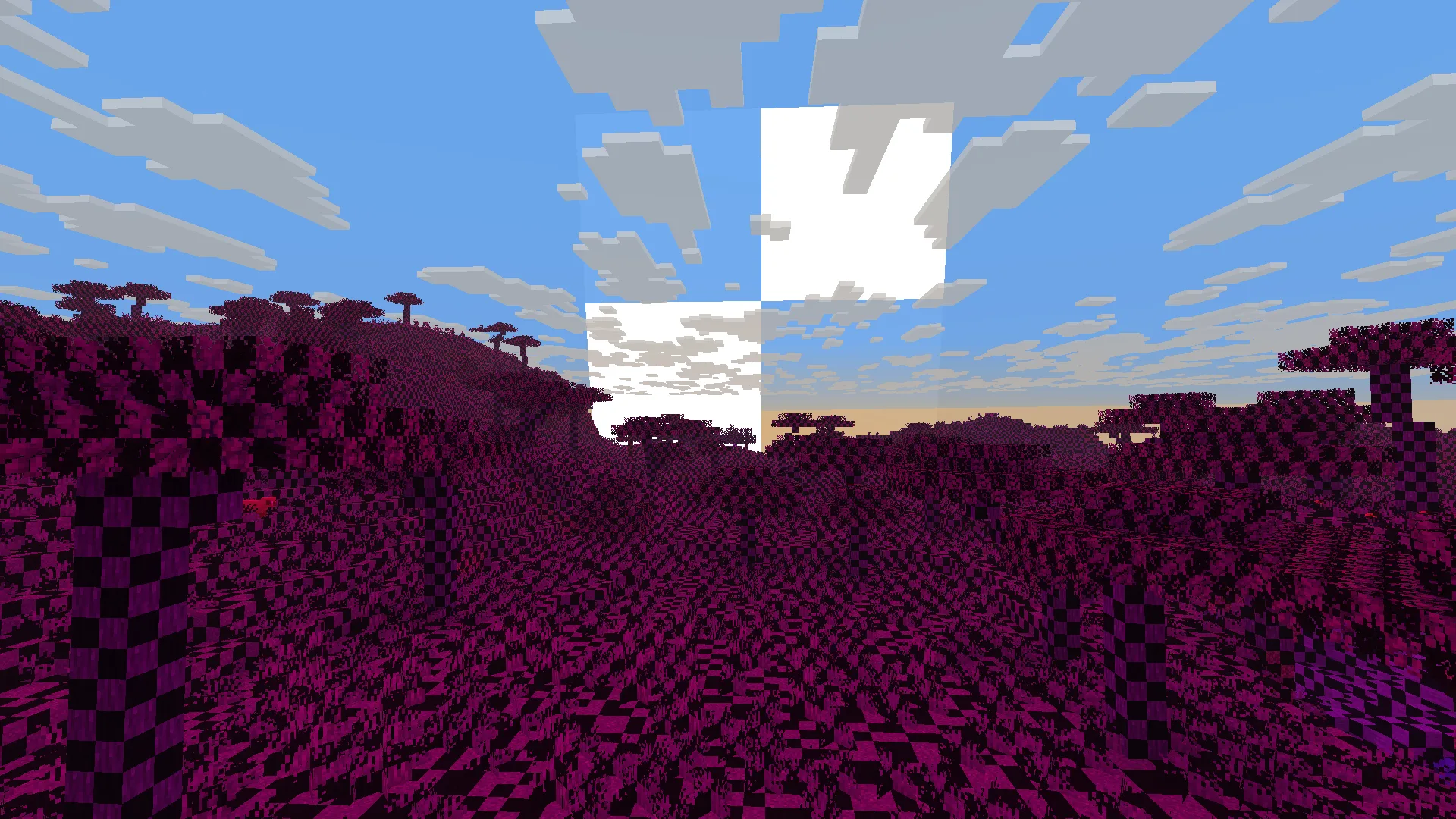 Текстуры с оригинальными цветами, включенными для местности и отсутствующим солнцем.