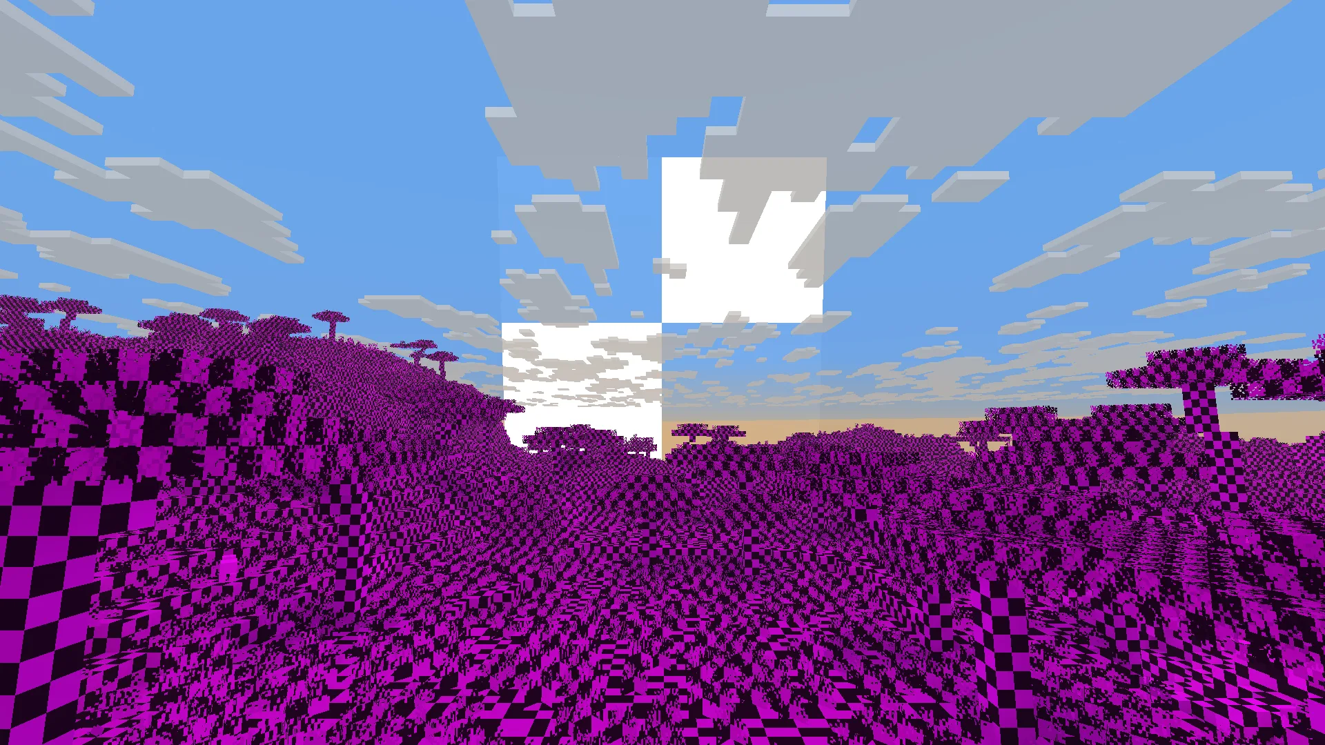 missing textures, черный квадрат с красной и синей полосой