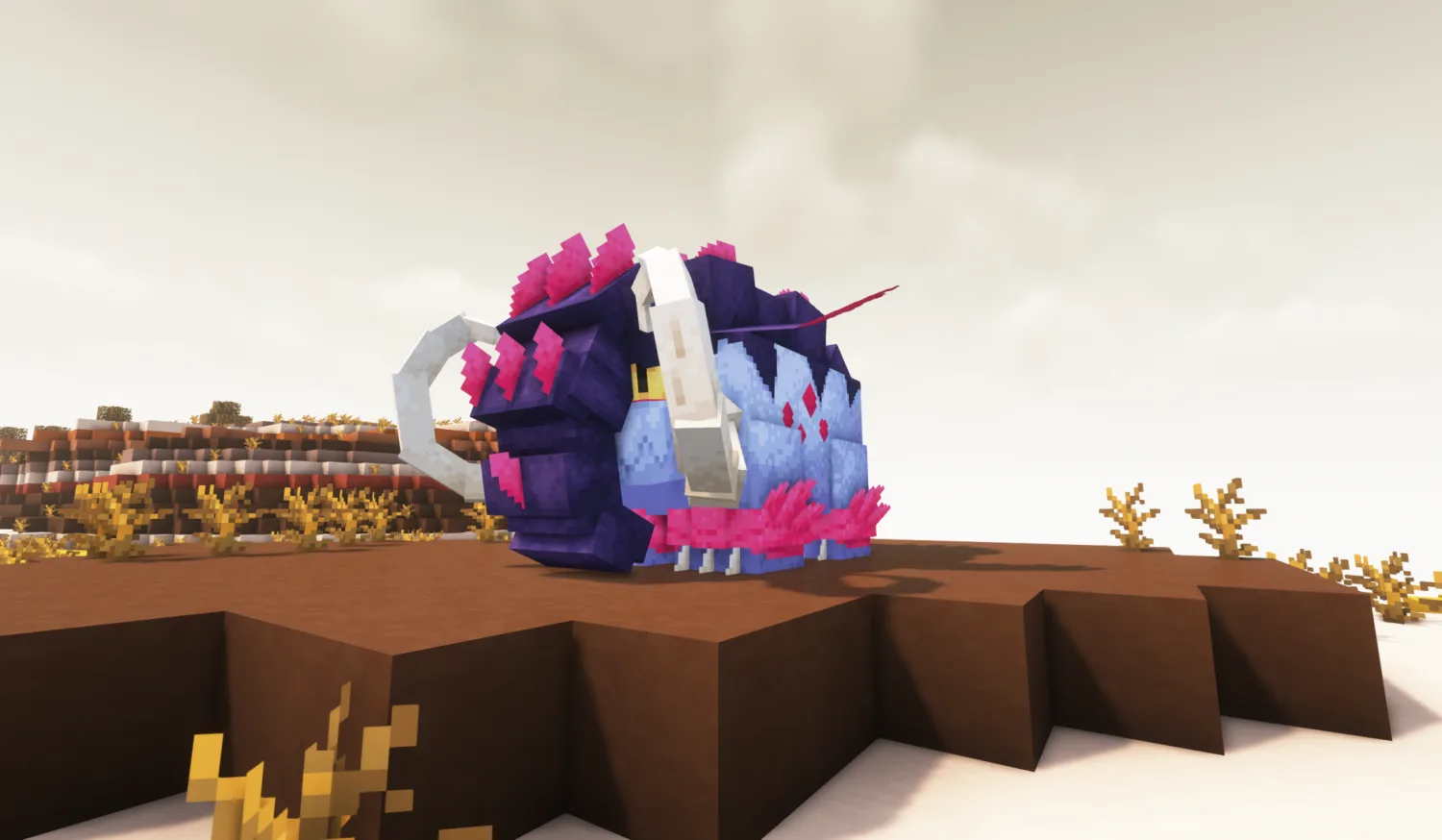 Покемон Великий Бивень (Great Tusk) в моде Cobblemon.