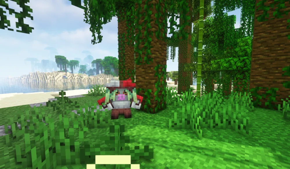 Покемон Brute Bonnet из мода Cobblemon.