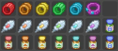 Сравнение текстур тренировочных предметов из мода Consistent Training Items для Cobblemon.