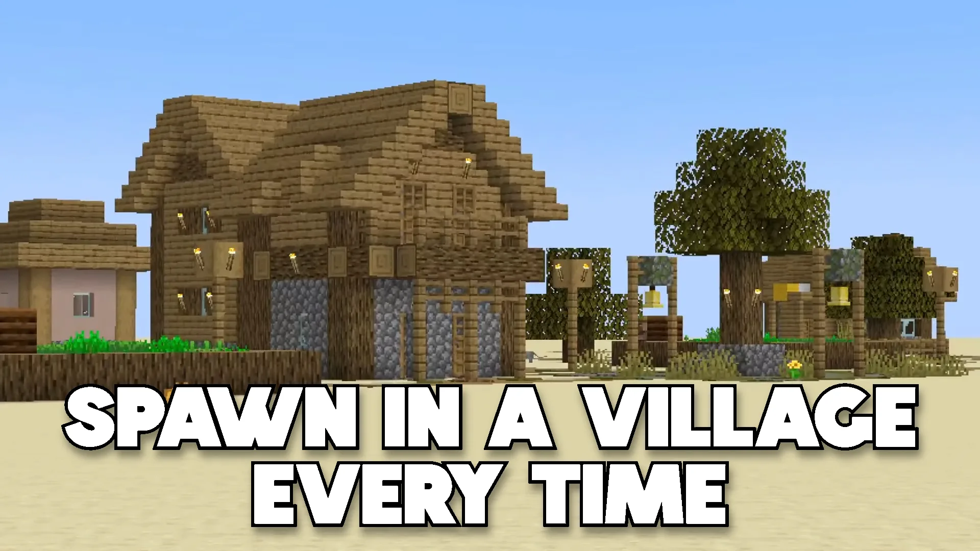 Спавн игрока в деревне в моде Minecraft E10
