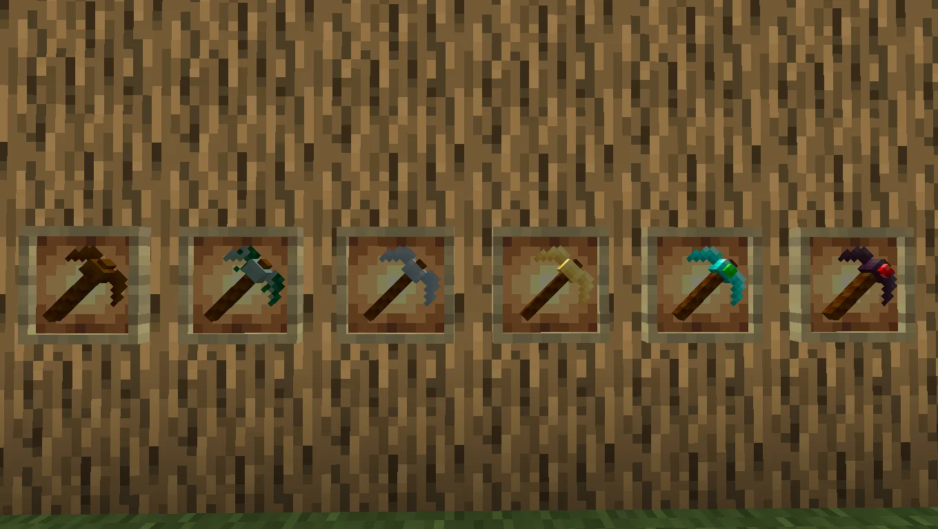 3D-модели кирок из ресурс пака 3D Tools